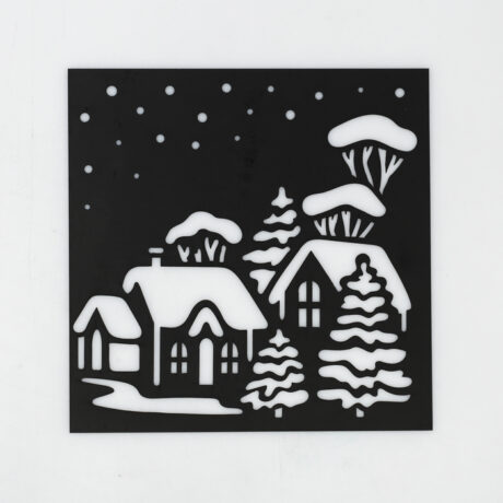 Трафарет для творчества «Зимний городок», 15 × 15 см 4304725