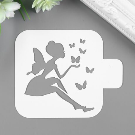 Трафарет пластик "Фея" 9х9 см 4782402